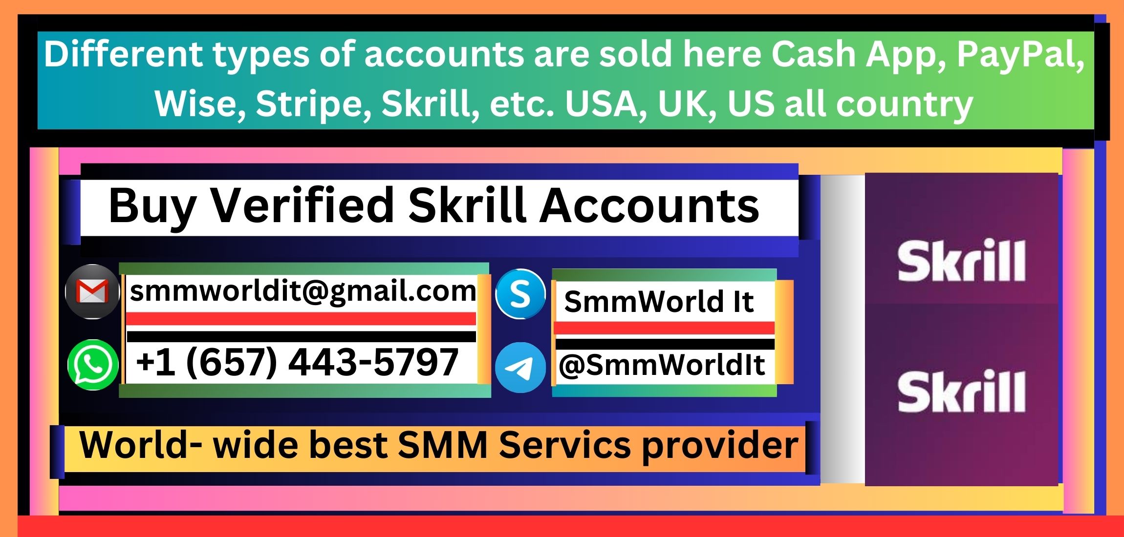 Buy Verified Skrill Accounts