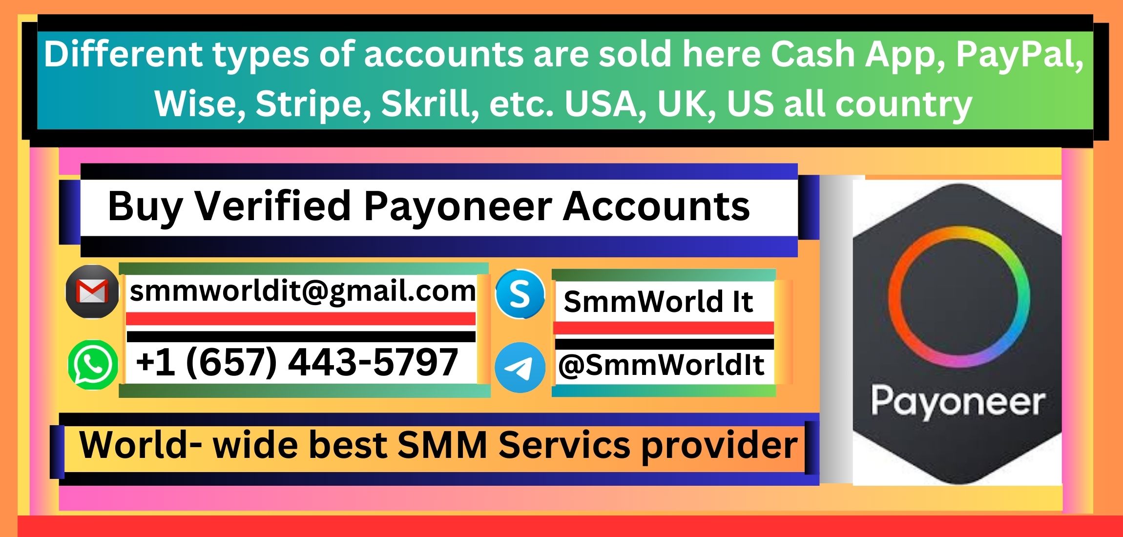 Buy Verified Payoneer Accounts